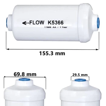 Преносимото Фторидный Филтър за вода K5366 PF-2 от 2 теми, Съвместим С Елементи Почистване на Гравитационна Система за филтриране на вода