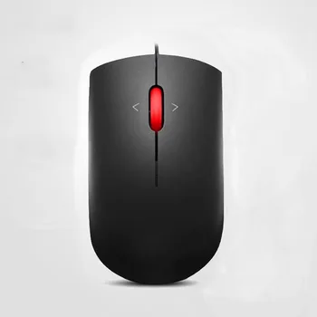 Проводна USB мини-мишка за лаптоп, настолен компютър lBM малка червена точка на офис домашна мишка, 1000 dpi