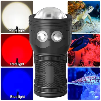 Професионален Подводен 172 Led Лампа За Снимане С Подсветка 12800 Лумена Фенерче За Гмуркане 80 М Водоустойчива Лампа За Видеокамери