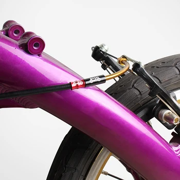 Пружинен V-образна спирачка от неръждаема стомана Noodle Планински МТБ пътен под наем на Сгъваеми велосипеди спирачна тръба кабелна употреба Аксесоари за велосипеди