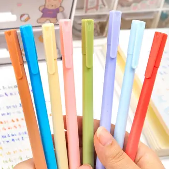 Реколта гладка канцеларски материали 0,5 мм подаръци за студенти, гел писалка за писма, цветна писалка за подпис, набор от маркери химикалки