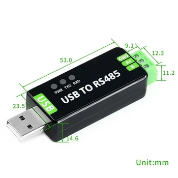 Сериен Конвертор Waveshare USB към RS485 Комуникационен модул RS485 300-921600 Бит/с Вградена схема за защита срещу електростатично разреждане R2LB
