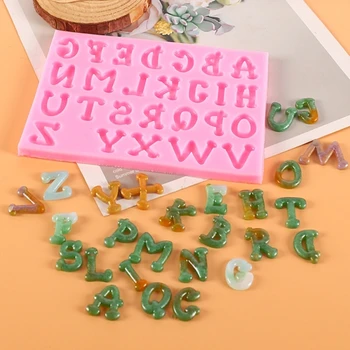 Силиконова форма с букви от азбуката, форма за печене на торта, форма за приготвяне на шоколад празни приказки