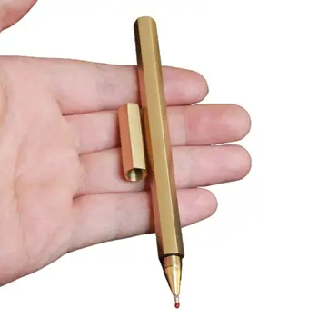Стара Химикалка писалка DXAB с Острата Мед Корпус 0,5 мм за Водене на Дневник и Бележки