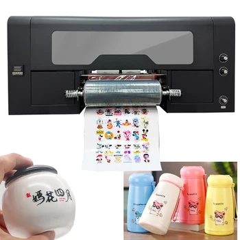 Стикер-стикер A3, UV-Dtf чаша, по банка, подарък кутия, принтер за прехвърляне на филм A B, печатна машина за прехвърляне на фолио, UV-Dtf принтер с 2 глави Xp600