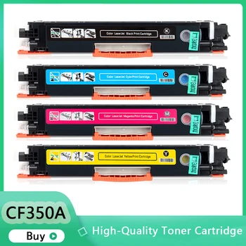 Съвместим Цветен Тонер касета CF350A CF351A CF352A CF353A 130A за принтер hp Color LaserJet Pro MFP M176n, M176 M177fw M177