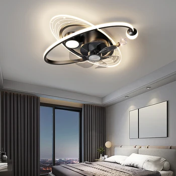 Съвременно дизайнерско декоративно домашно потолочное осветление, умно дистанционно управление, led вентилатори със светлина, тавана лампа, полилей
