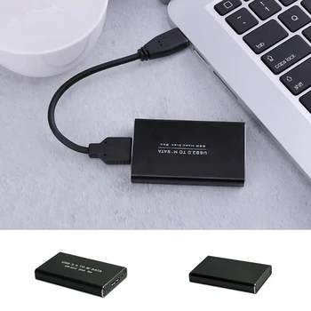 Твърд диск MSATA до USB 3.0, корпус SSD, кабел-адаптер, алуминиева кутия, твърд диск 2.5, кутия