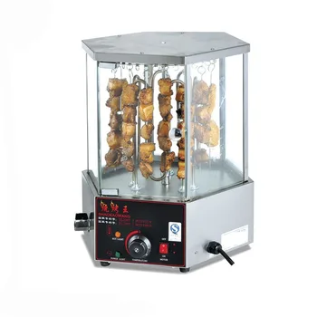 Тенис на търговска електрическа скара за кебап от агнешко месо, ротари таблица на машина за печене на царевица