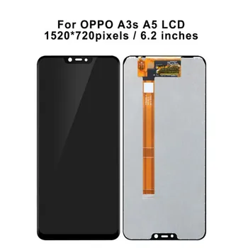 Тест AAA За OPPO A3S LCD екран За OPPO A5 LCD дисплей Тъчпад Дигитайзер, Подмяна на Ремонтната част на 6,2 Инча