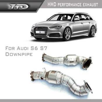 Трипътен катализа автомобилната изпускателната тръба HMD е подходящ за автомобили изпускателната система на Audi A6A7 S6S7 RS6 RS7 C7 C8