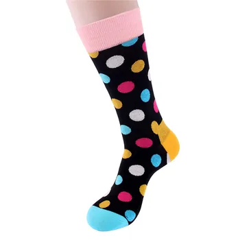 Търговия на едро с 50 чифта мъжки памучни чорапи добро качество, цветни мъжки дълги чорапи за скейтборд в стил хип-хоп, забавни подаръци