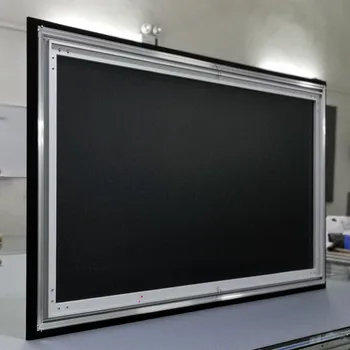 Търговия на едро с фабрики, топла разпродажба, 250-инчов екран предна проекция, гъвкав бял екран с фиксирани панела с ширина 12 мм