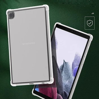 Устойчив на удари Силиконов Калъф За Samsung Galaxy Tab A7 Lite 8,7 SM-T220 SM-T225 Калъф за таблет Гъвкава Прозрачна Делото