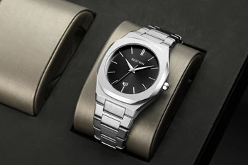часовници с механизъм 2023, мъжки ръчен часовник с обратно броене, 3 бара, водоустойчив часовник с дата и седмица